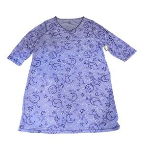 Clearance Sale 🎁 Woman’s Adonna Purple Moon and Star Pattern Nightgown